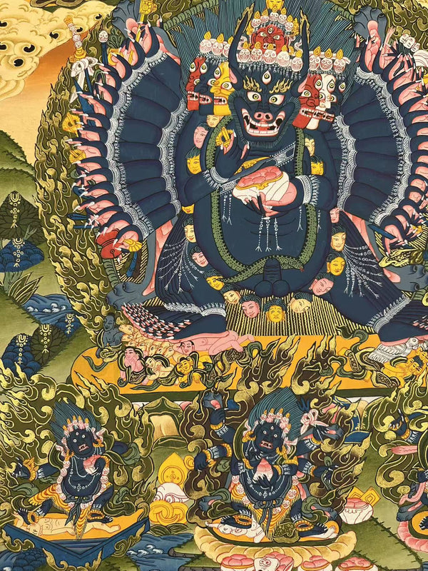 Yamantaka Masterpiece Thangka - Art Of Tibet
