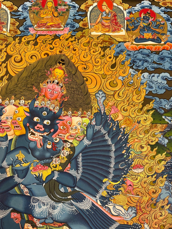 Yamantaka Masterpiece Thangka - Art Of Tibet
