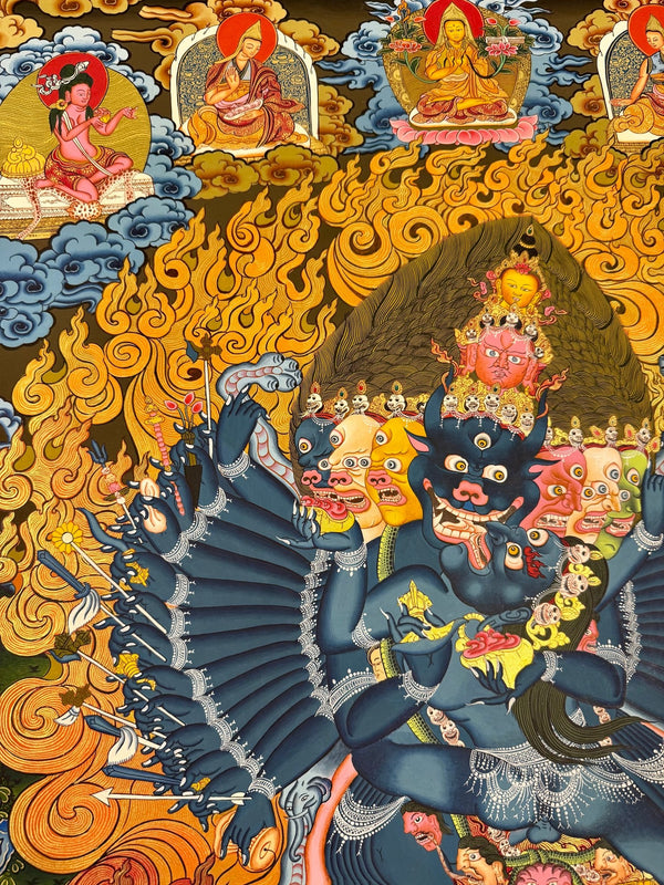 Yamantaka Masterpiece Thangka - Art Of Tibet
