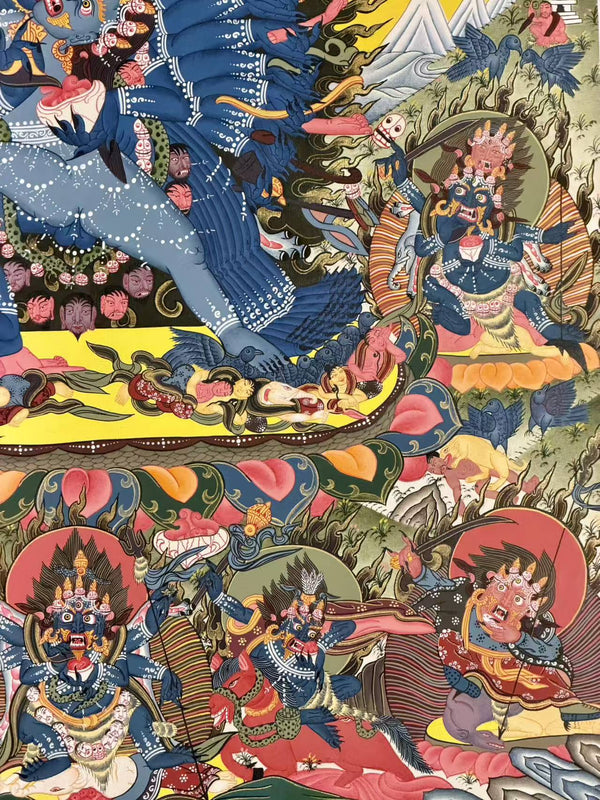 Yamantaka Masterpiece Thangka - Art Of Tibet
