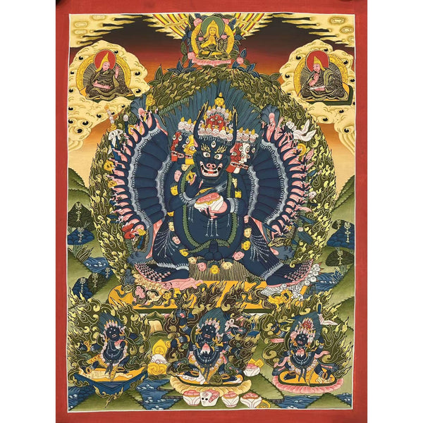 Yamantaka Masterpiece Thangka - Art Of Tibet