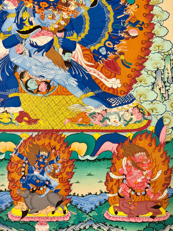 Yamantaka Masterpiece Thangka - Art Of Tibet