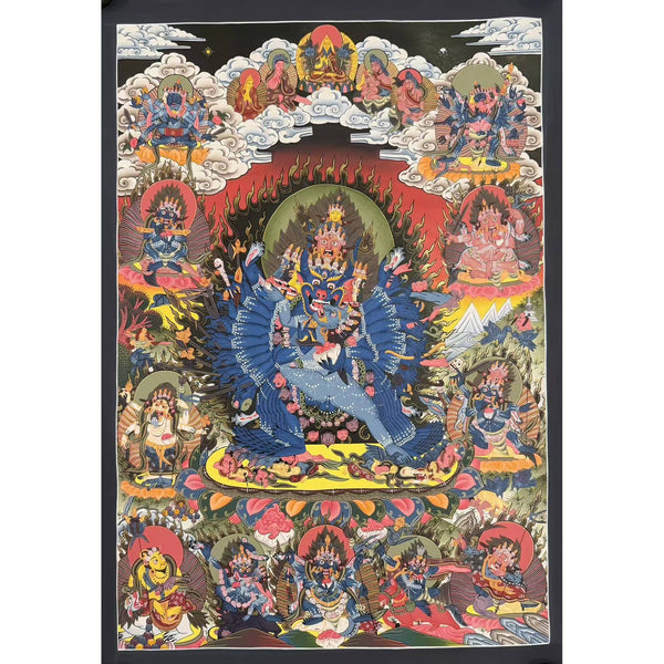 Yamantaka Masterpiece Thangka - Art Of Tibet