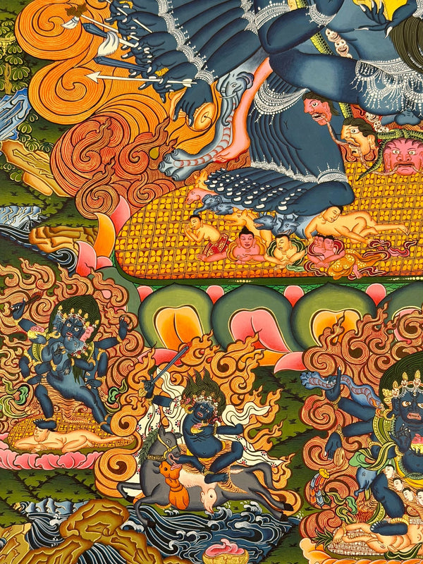 Yamantaka Masterpiece Thangka - Art Of Tibet