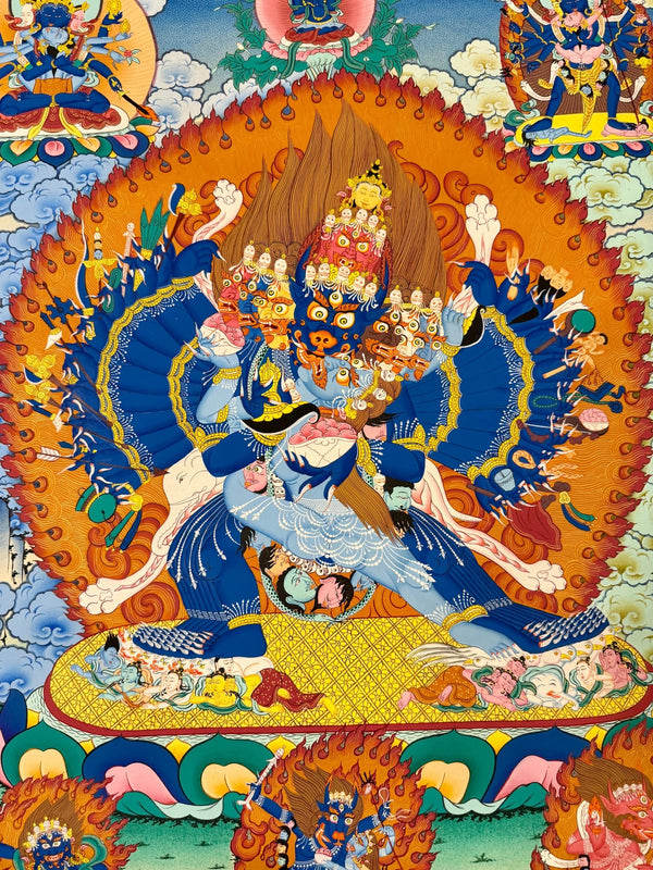 Yamantaka Masterpiece Thangka - Art Of Tibet