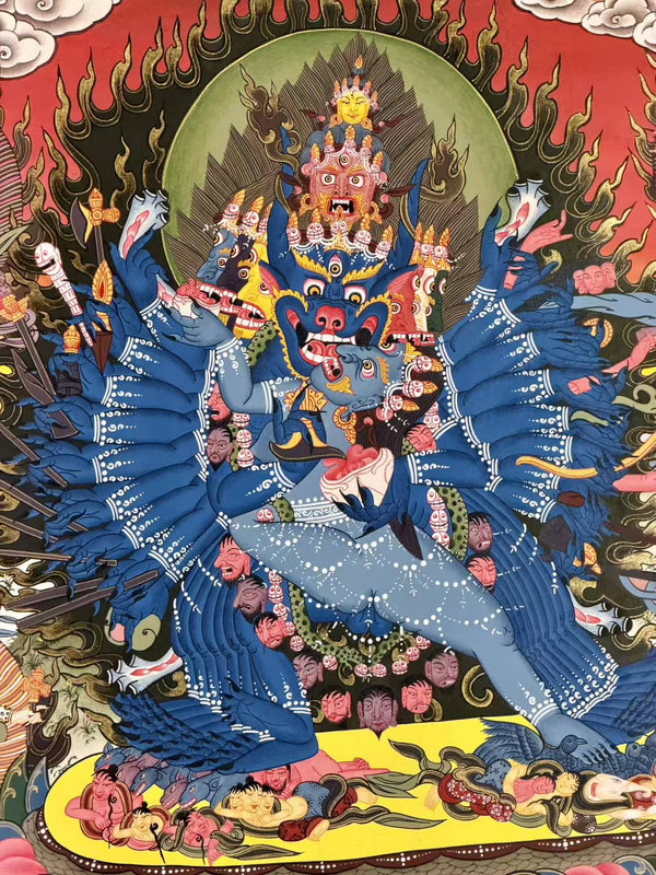 Yamantaka Masterpiece Thangka - Art Of Tibet
