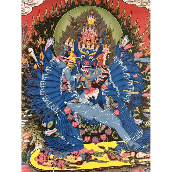 Yamantaka Masterpiece Thangka - Art Of Tibet