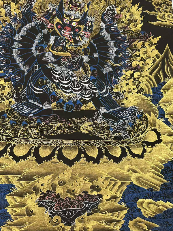 Yamantaka Masterpiece Thangka - Art Of Tibet