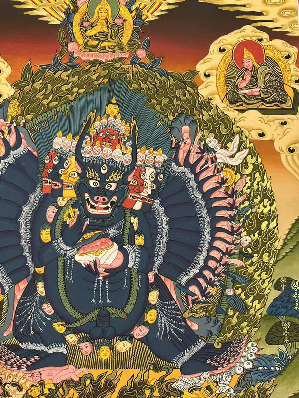 Yamantaka Masterpiece Thangka - Art Of Tibet