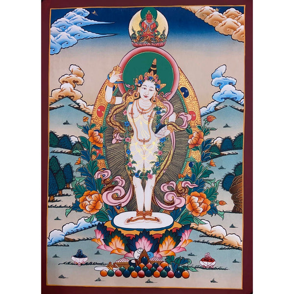 Yeshe Tsogyal Thangka - Art Of Tibet