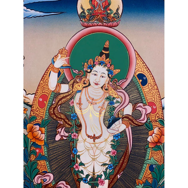 Yeshe Tsogyal Thangka - Art Of Tibet
