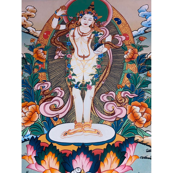 Yeshe Tsogyal Thangka - Art Of Tibet