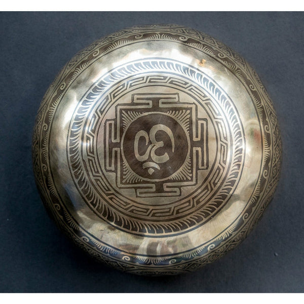 Flower Of Life Carved Singing Bowl