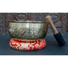 Seven Chakra with Flower of Life Carved Singing Bowl