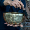 Flower Of Life Carved Singing Bowl
