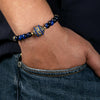 Blue Tiger Eye with Dragon Vein Stone Divider Radiance Bracelet