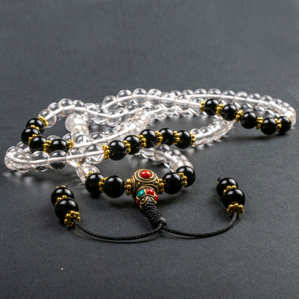 Crystal and Onyx Energy Flow Mala