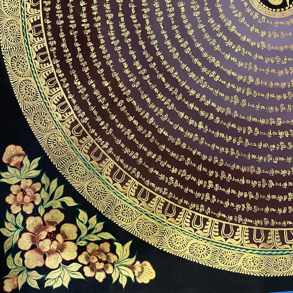 Om Mantra Mandala Thangka