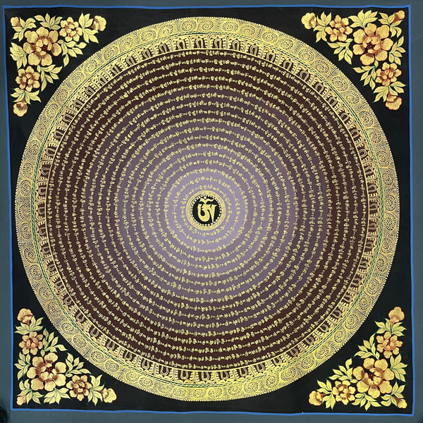 Om Mantra Mandala Thangka