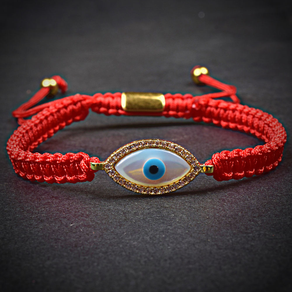 Red String Evil Eye Protection Charm Bracelet