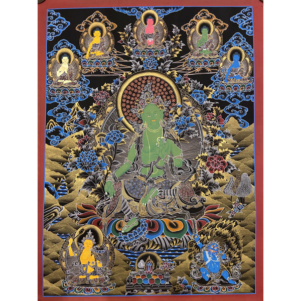 Green Tara Large Thangka