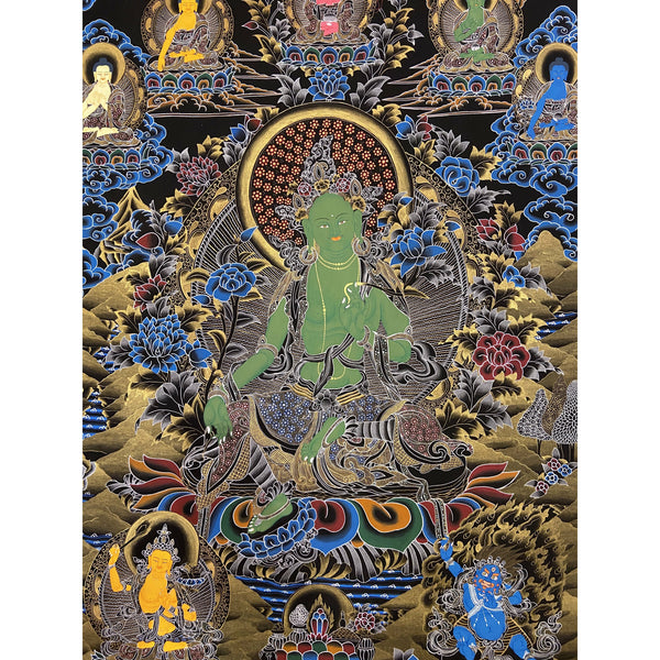 Green Tara Large Thangka