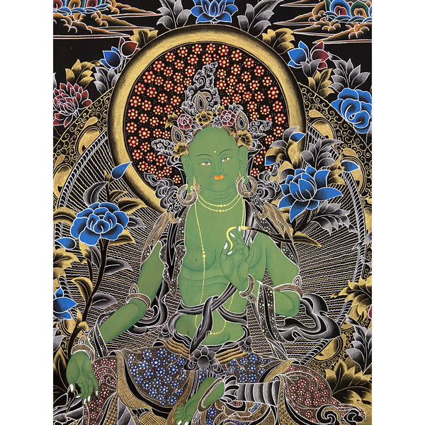 Green Tara Large Thangka