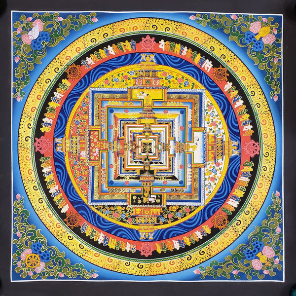Kalachakra Mandala Tibetan Thangka Painting