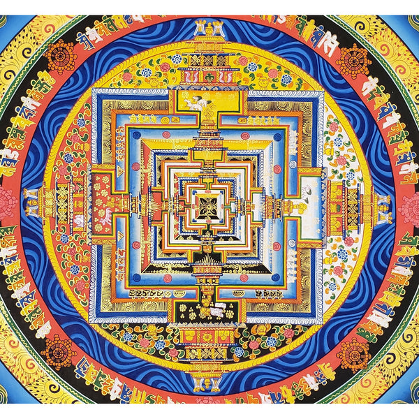 Kalachakra Mandala Tibetan Thangka Painting