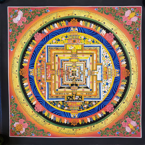 Kalachakra Mandala Tibetan Thangka Painting