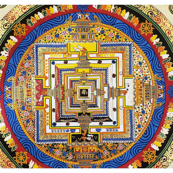 Kalachakra Mandala Tibetan Thangka Painting