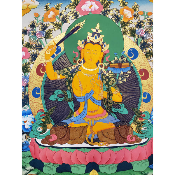 ManjushriTibetan Thangka Painting