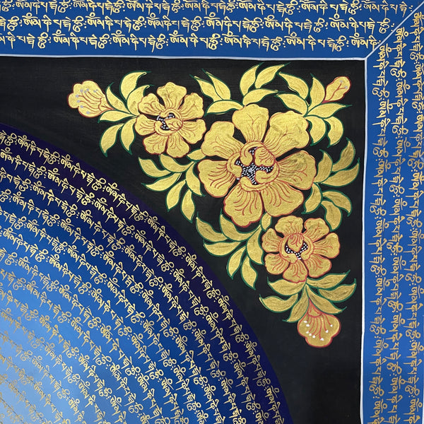 Om Mantra Mandala Large Thangka