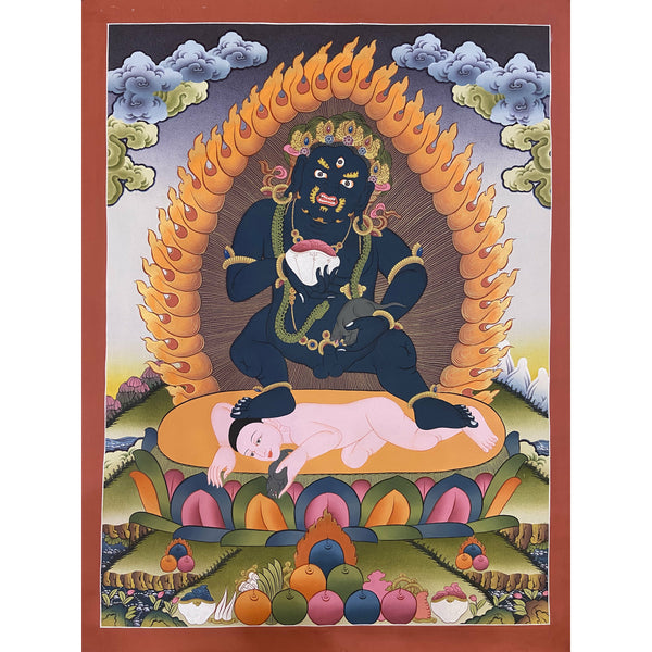 Black Jambala Masterpiece Thangka