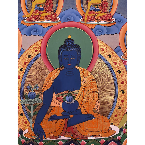 Eight Set Medicine Buddha Thangka