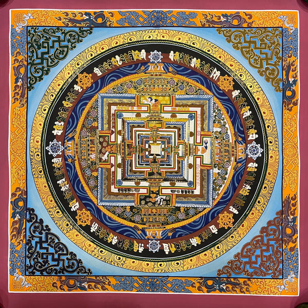 Kalachakra Mandala Tibetan Thangka Painting