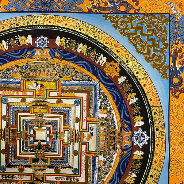 Kalachakra Mandala Tibetan Thangka Painting