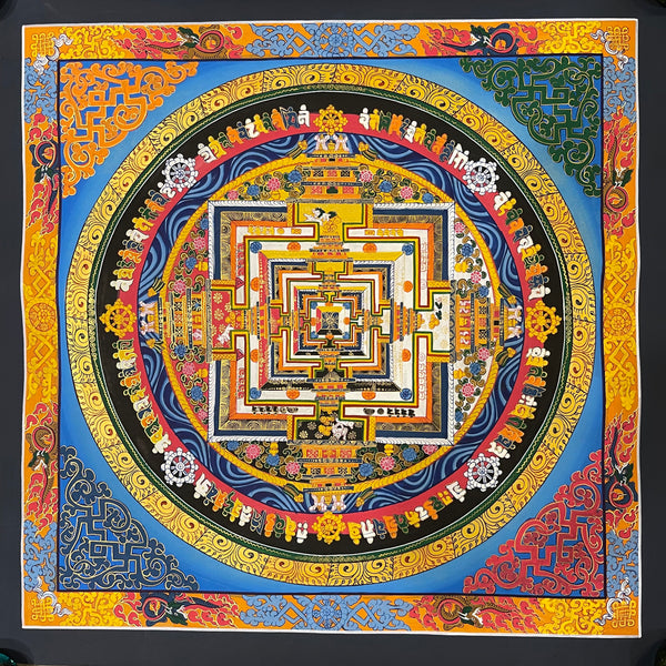 Kalachakra Mandala Tibetan Thangka Painting