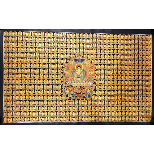 1008 Shakyamuni Buddha Masterpiece Thangka