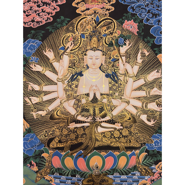 Mother Goddess Chundi Tibetan Thangka Painting