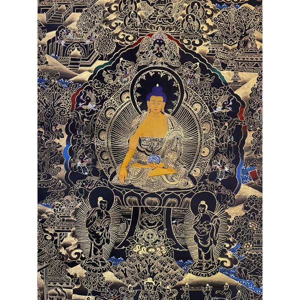 Buddha Life Story Thangka