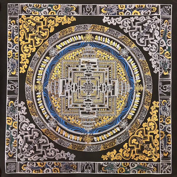 Kalachakra Mandala Tibetan Thangka Painting