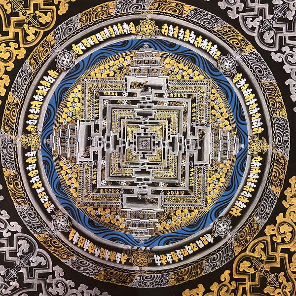 Kalachakra Mandala Tibetan Thangka Painting