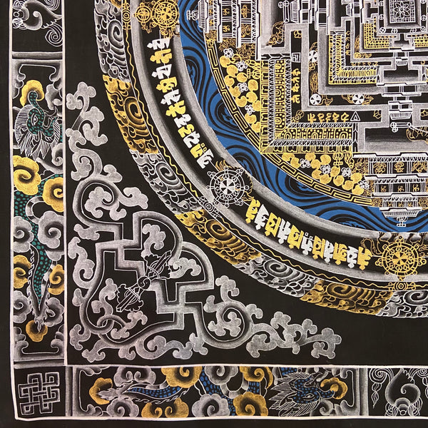 Kalachakra Mandala Tibetan Thangka Painting