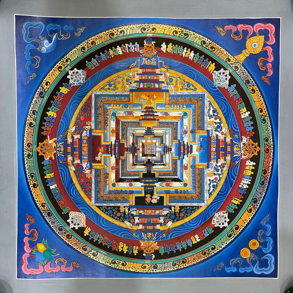Kalachakra Mandala Tibetan Thangka Painting