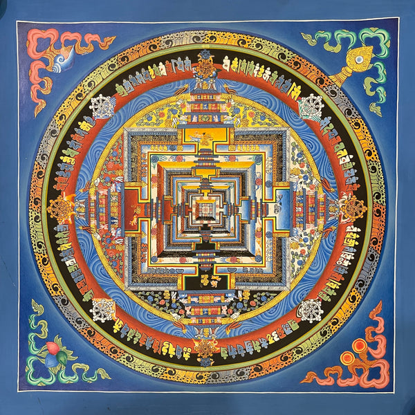 Kalachakra Mandala Tibetan Thangka Painting