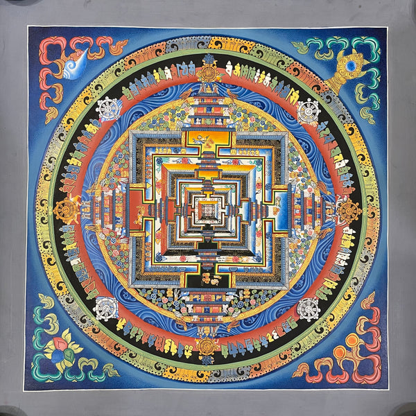 Kalachakra Mandala Tibetan Thangka Painting