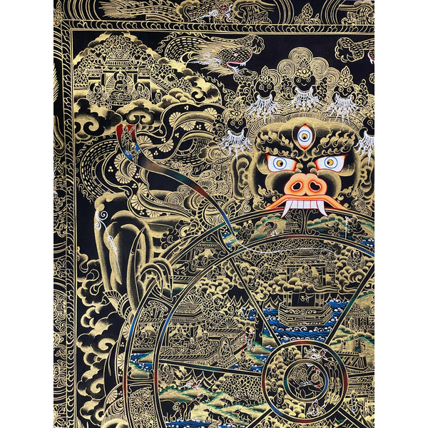 Wheel Of Life Tibetan Thangka Painting