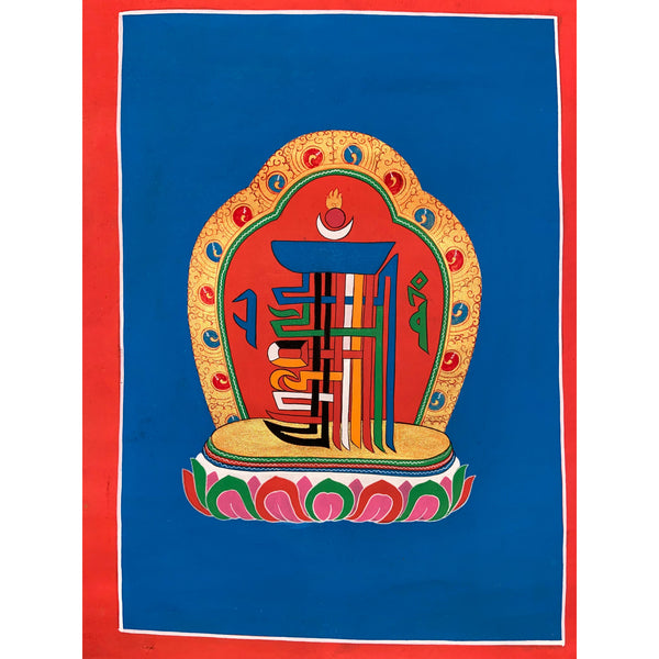 Kalachakra Alphabet Tibetan Thangka Painting