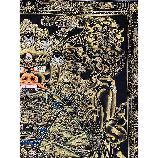 Wheel Of Life Tibetan Thangka Painting